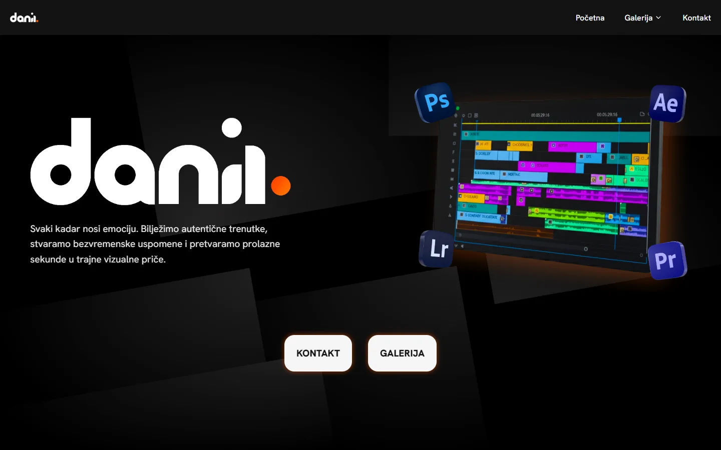 DaniVisuals — Portfolio za videografa