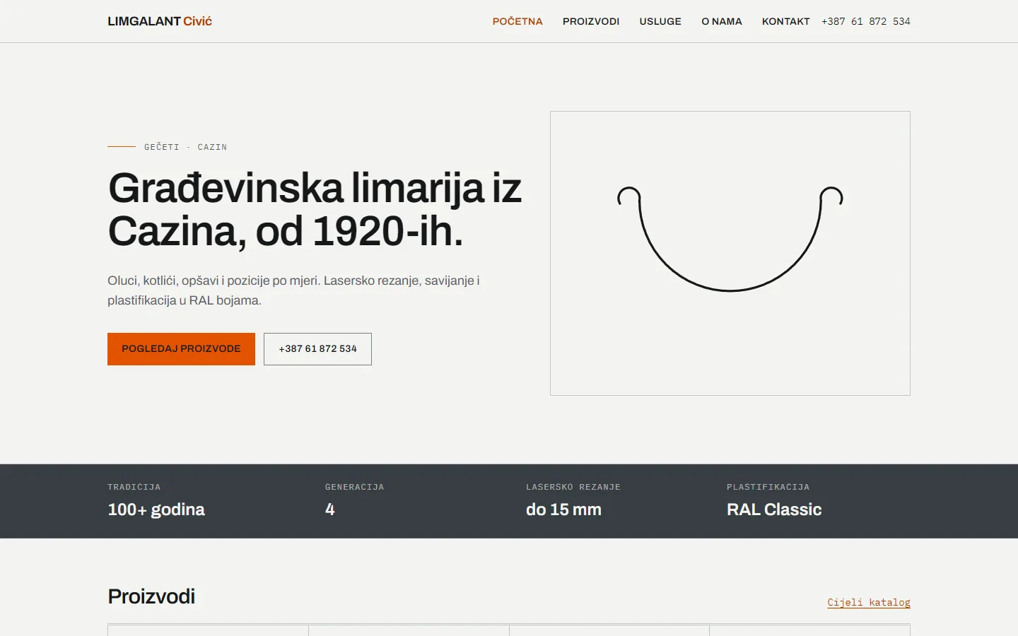 LIMGALANT Civić — Građevinska limarija